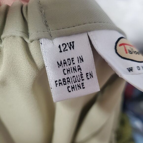 Talbots Green Silk Midi Skirt Size 12W - Picture 10 of 10